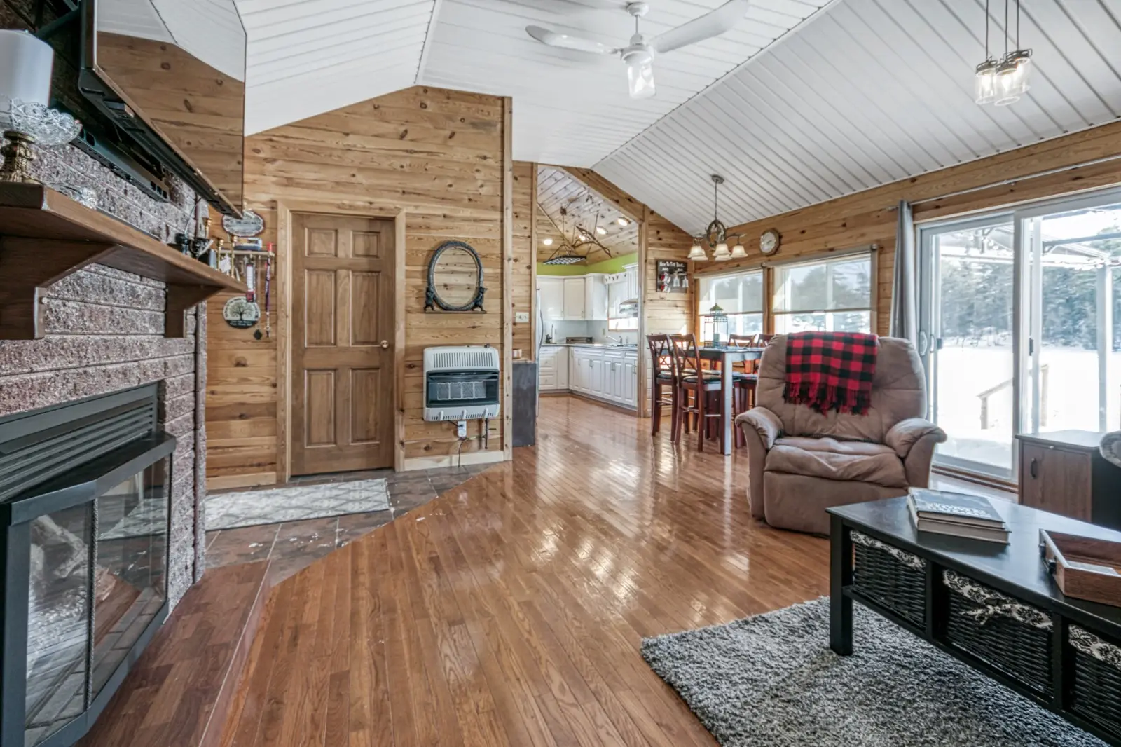 Large living dining space